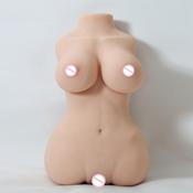 Half body Vaginal and Anal Sex Love Doll with big boobs for Male Masturbation from automatic woman